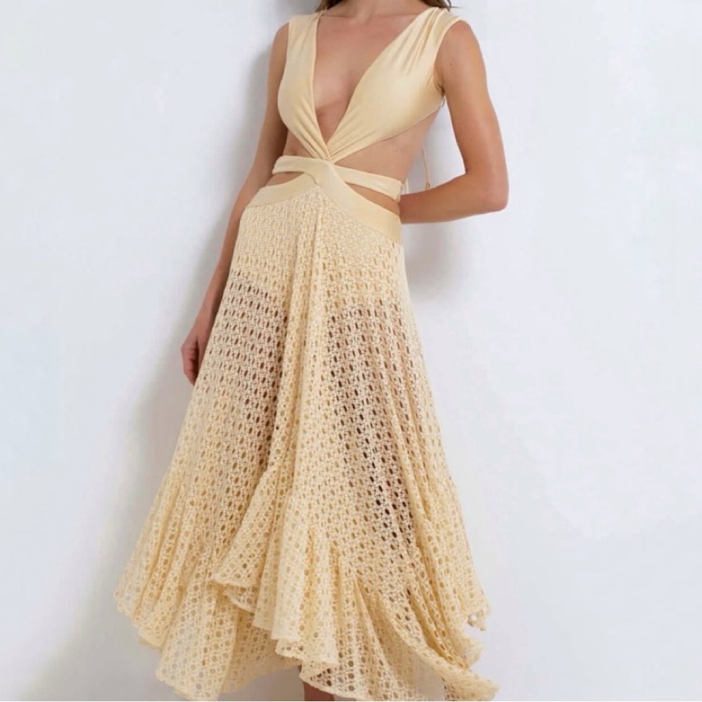 PatBO Monstera Beach Dress